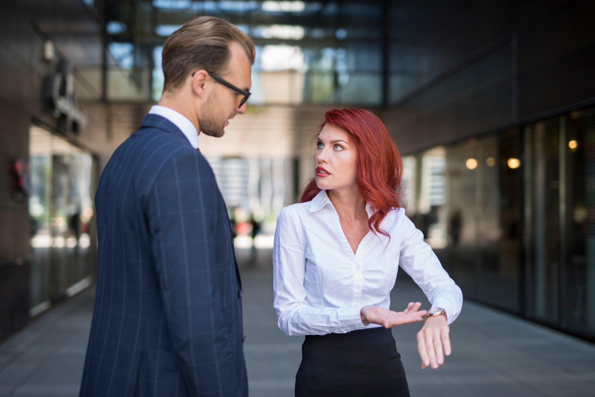 Boss Scolding Late Employee